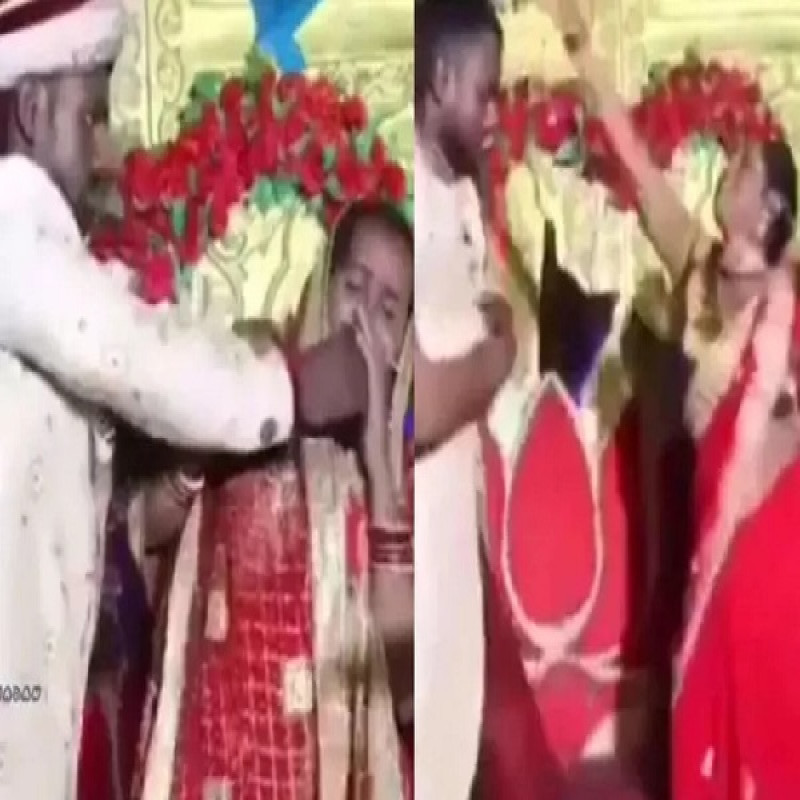 newlyweds-get-stomped-on-the-wedding-table-shortly-after-the-wedding-ceremony-(video)