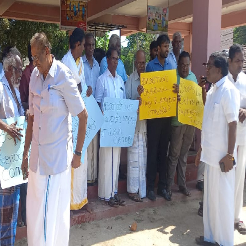 people's-protest-broke-out-in-jaffna-against-the-buddhist-occupation