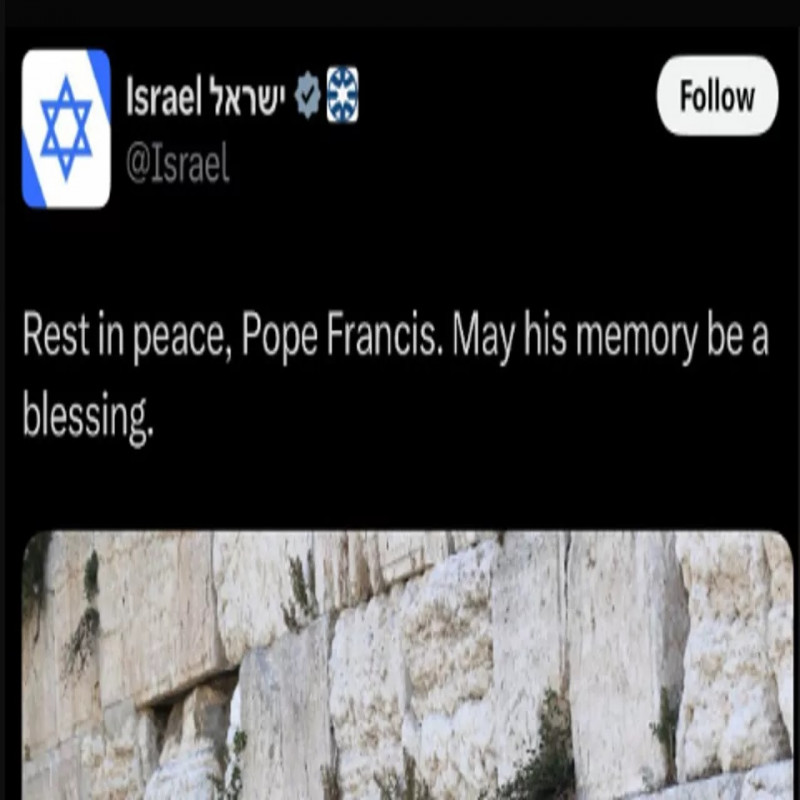 israel,-which-removed-the-pope's-obituary,-benjamin-did-not-express-his-condolences:-the-world-is-in-shock