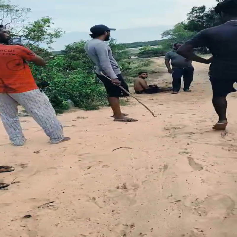riot-in-kilinochchi:-10-sailors-beat-up-a-father-by-tying-his-hands-and-feet
