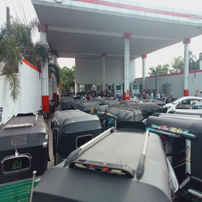 people-gather-in-fear---ban-on-distribution-of-fuel-in-cans