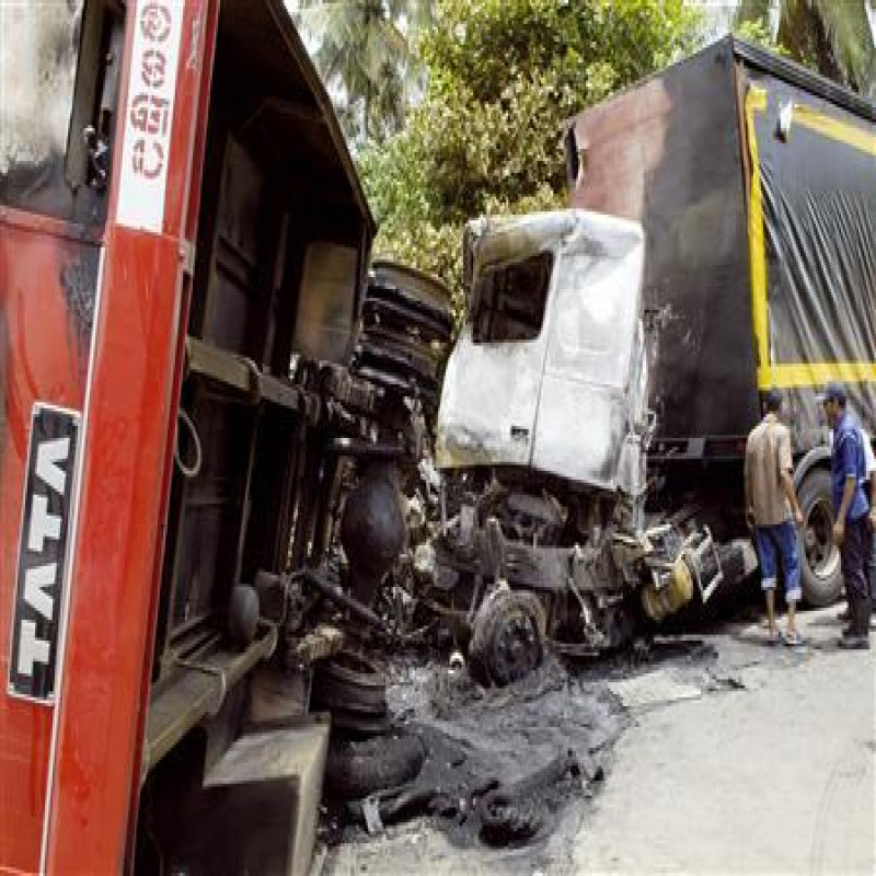 a-bus-and-a-container-truck-collide-head-on---23-people-injured